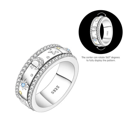 925 Sterling Silver Three-Ring Stackable Ring for Women Simple Fashion Design Fine Jewelry Perfect for Birthday Party Gift 2026