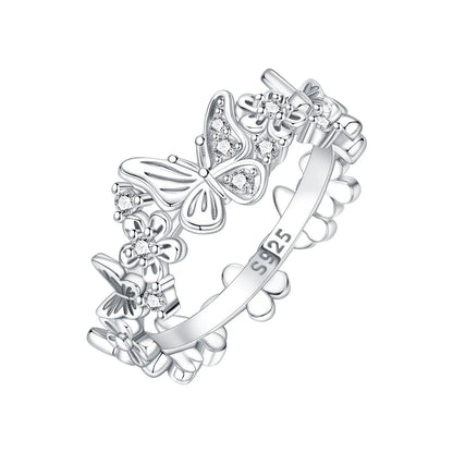 925 Sterling Silver Three-Ring Stackable Ring for Women Simple Fashion Design Fine Jewelry Perfect for Birthday Party Gift 2026