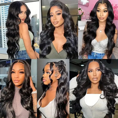 Raw Body Wave HD Lace Front Wig – Natural Color 13x6 & 13x4, 200% Density