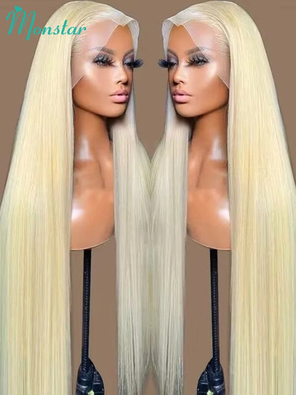 613 Honey Blonde Straight HD Lace Frontal Wig – 13x4, 13x6 & 360 Transparent Lace