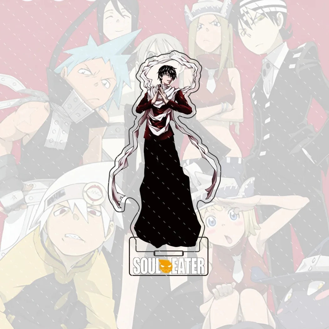 Anime Soul Eater Acrylic Standee Death the Kid Black Star Maka Figure Desk Decor Cosplay Keychain Halloween Gift 15CM