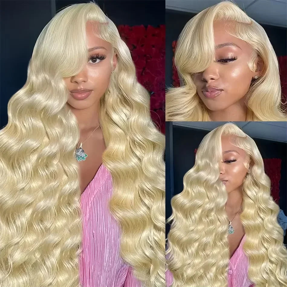 613 Blonde Body Wave HD Lace Frontal Wig – 13x4 & 13x6, 220% Density