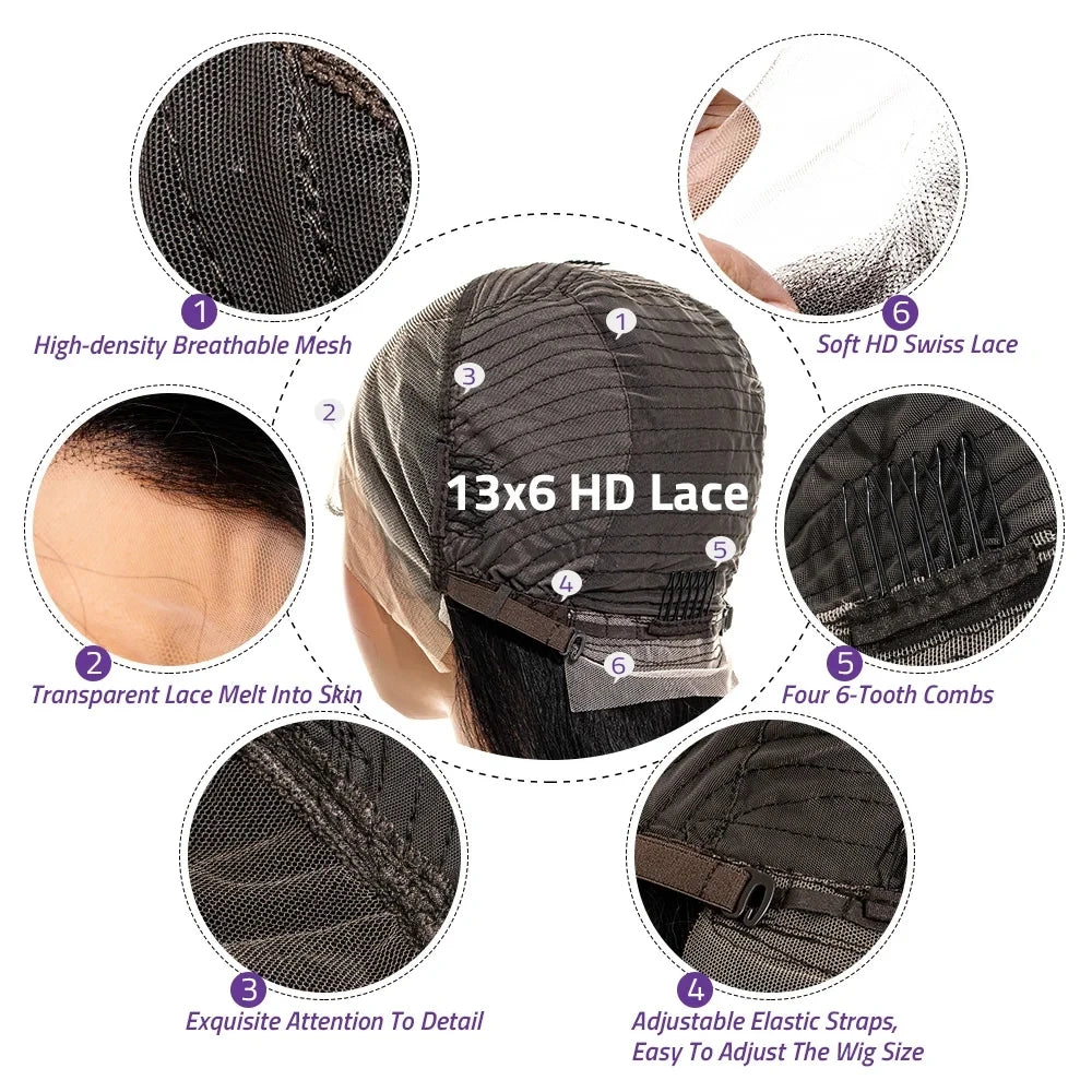 Chocolate Brown Body Wave HD Lace Front Wig – Transparent 13x4 & 13x6