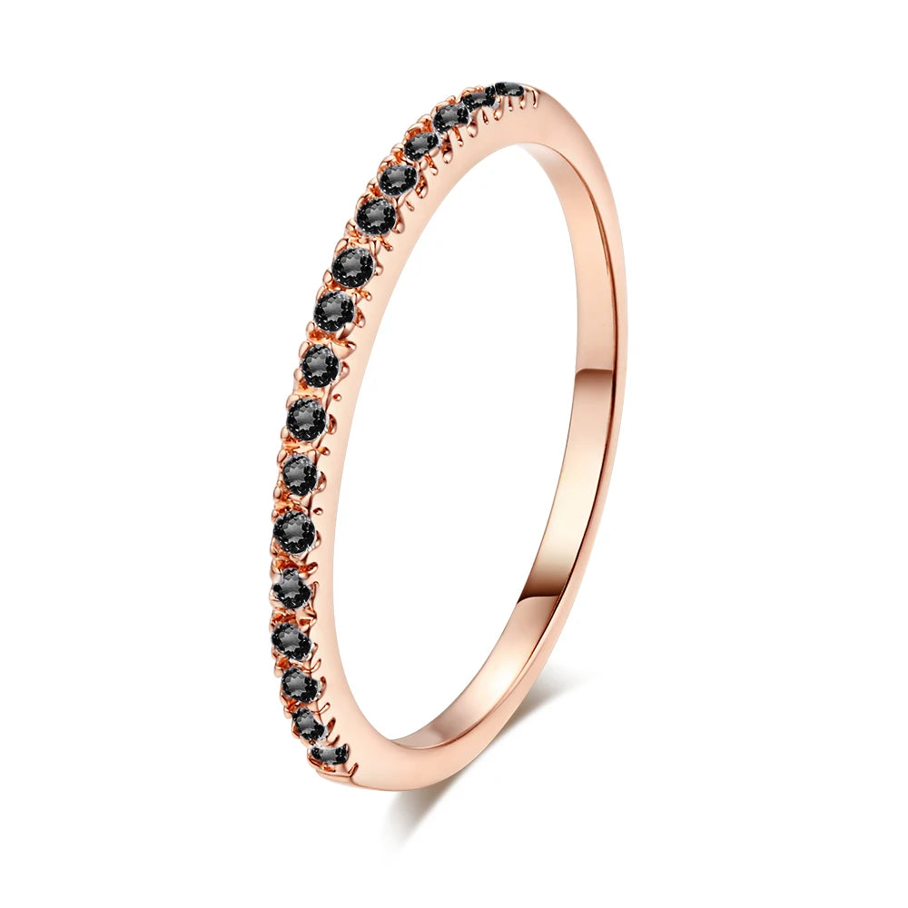 Thin Finger Rings For Women Aesthetic Accessories Dating Engagement Tiny Women's Dainty Ring Colorful Jewelry Wholesale R132