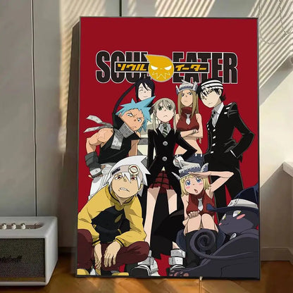 Anime Soul Eater Poster Gallery Prints Self Adhesive Home Decor Decoration Wall Decals Living Room Sticker