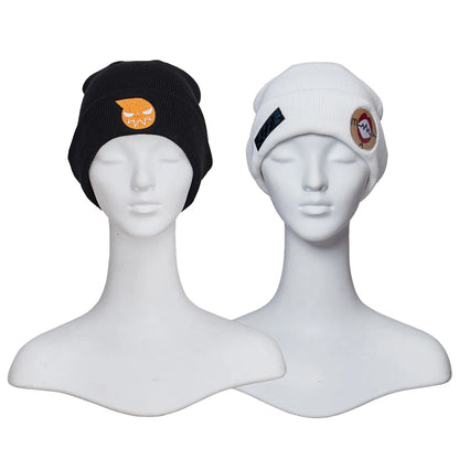 Anime Soul Cosplay Eater Soul Costume Knitted Beanie Hats Soul Unisex Embroidered Beanie Cap Halloween Party Assessories Props