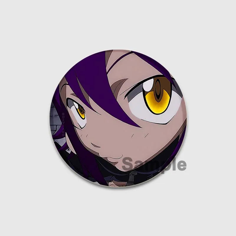 58MM Anime Soul Eater Pins Tinplate Brooch Figure Badge Handmade Brooches for Backpack Clothes Decoration Fashion Jewelry Gifts