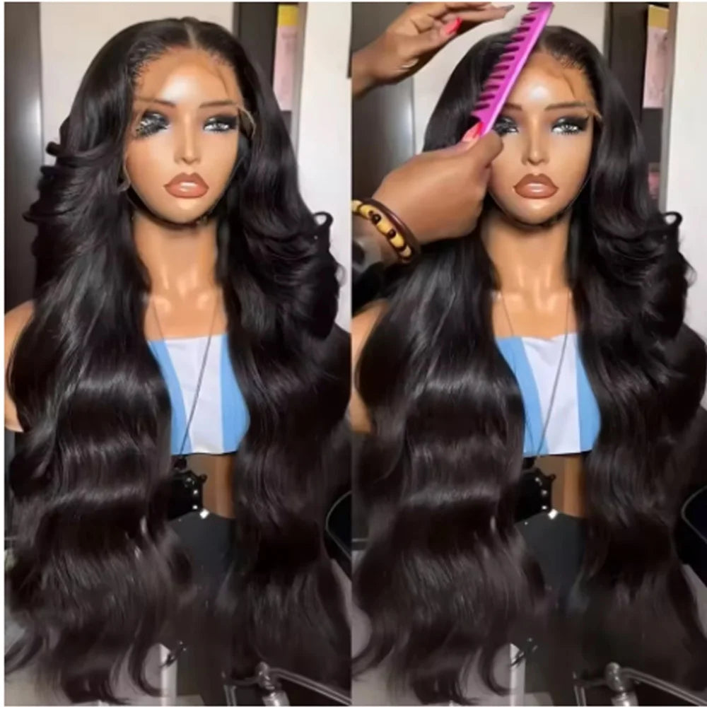 Pre-Plucked Glueless Body Wave HD Lace Frontal Wig – 13x4 & 13x6