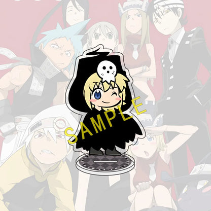 Anime SOUL EATER 10cm Acrylic Halloween Edition Character Maka Kid Standing Display Model Desktop Decoration Fan Gift Keychain