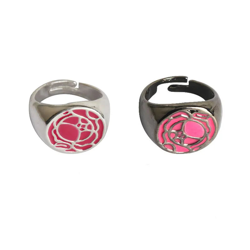 Anime Tenjo Utena Cosplay Ring Unisex Adjustable Opening Couple Rings Jewelry Accessories Gifts