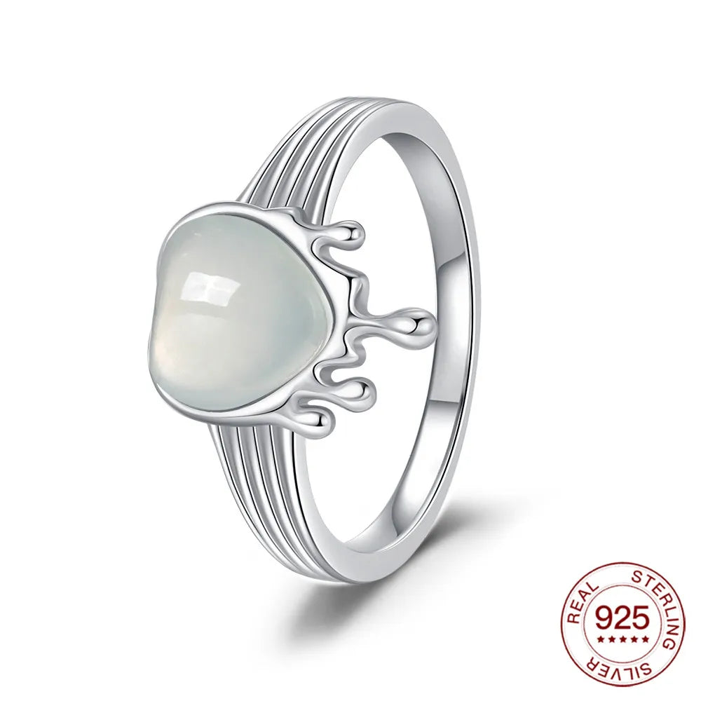 New Rings 925 Sterling Silver Ring Original Silver Pearl Ring For Women Luxury Zircon Simple Finger Ring Lover Jewelry Gifts