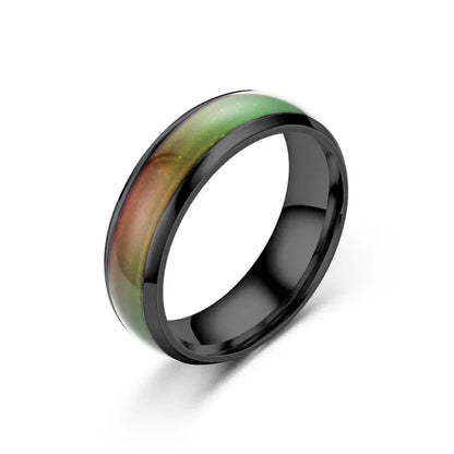 5 Colors Stainless steel Changing Color Rings Mood Emotion Feeling Temperature Rings For Women Men Couples Rings Tone Jewelry