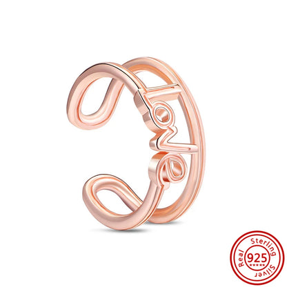 925 Sterling Silver Original Rose Gold Plated Fashion Women Ring Flower Green Zircon Design Jewelry Exquisite Wedding Gift Rings