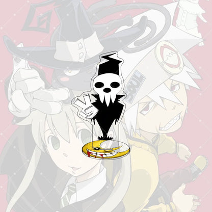Anime Soul Eater 10CM Acrylic Stand keychain Anime Figure Maka Albarn Black Star Cute Model desktop decoration collection gift