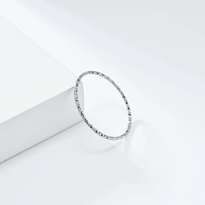 New Classic 1mm Stainless Steel Rings for Women Silver/Gold Color Thin Ring Waterproof Jewelry