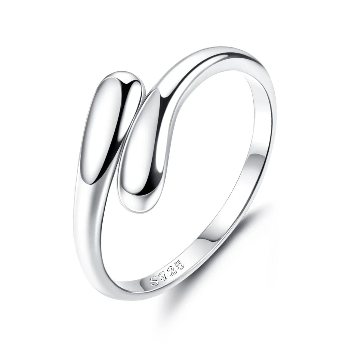 Fansilver S925 Sterling Silver Toe Rings for Women Adjustable White Gold Plated Flower Cz Snake Twist Opal Band Rings Jewelry