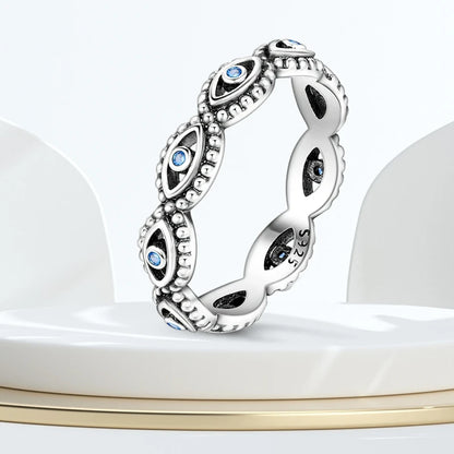 Original 925 Sterling Silver Rings Stars Moon Rings For Women Girls Jewelry Birthday Anniversary Gifts