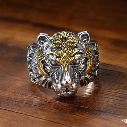 New 925 Sterling Silver Ring Tiger Rings for Women Wedding Jewelry Engagement Charm Fashion High Quality Party Gifts Ring