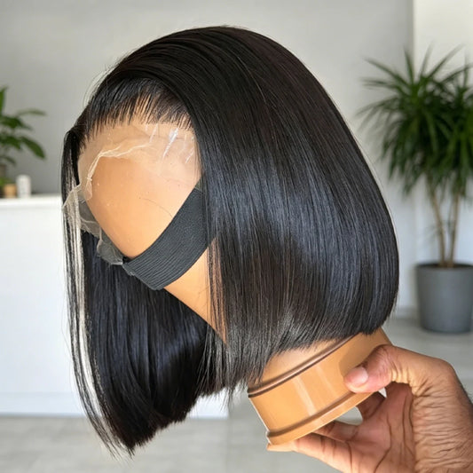 Bone Straight Short Bob Wig – 13x4 & 13x6 Glueless, 4x4 & 5x5 Lace Closure