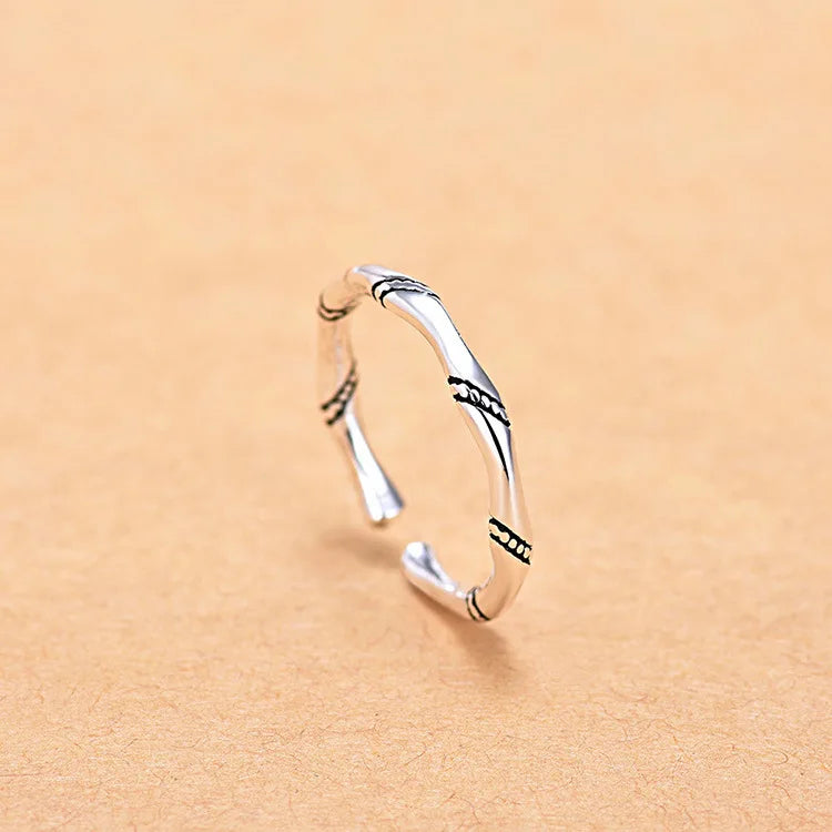 Hot 925 Sterling Silver Ring AAA Zircon Adjustable Simplicity Fashion Exquisite Women Jewelry Accessories Wedding Party Gift