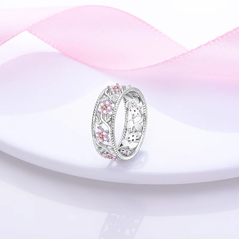 925 Sterling Silver Rings Infinite Love Sun Moon Eye Flower Ring For Women Original Wedding Ring Jewelry Gift