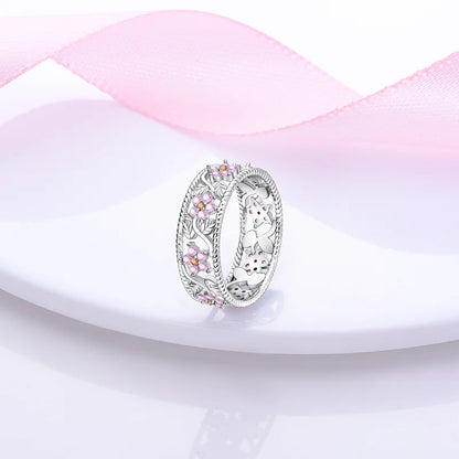 925 Sterling Silver Rings Infinite Love Sun Moon Eye Flower Ring For Women Original Wedding Ring Jewelry Gift