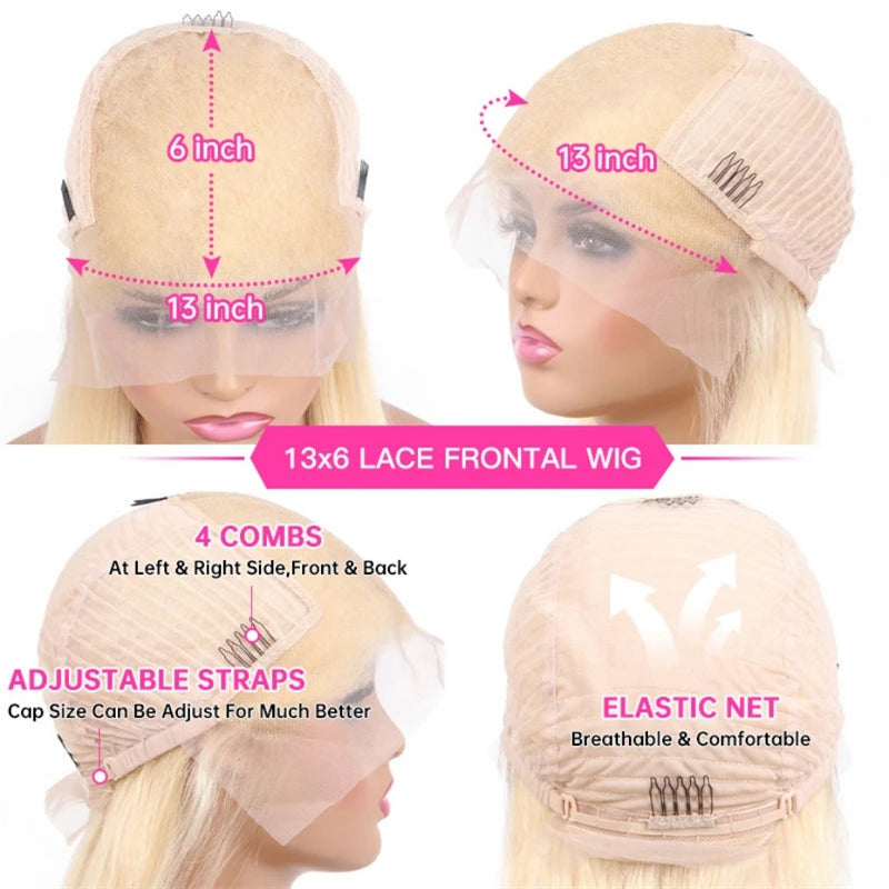 Teal Blue, Pink, Purple & Mint Green 13x6 Lace Front Colored Wig – Body Wave Pre-Plucked