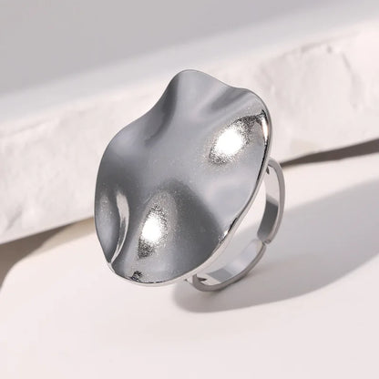 Bohemian Stainless Steel Ring Woman Vintage Jewelry Starfish Heart-Shaped Geometry Adjustable Open Rings Prom Accessories Gift