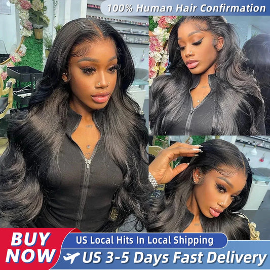 Body Wave 200% Real Density 13x6 HD Transparent Lace Front Wig – 13x4 & 360 Pre-Plucked