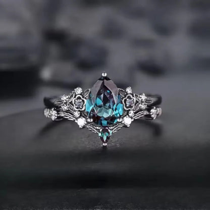 Luxury Zircon Rings For Women Girls Crystal Engagement Wedding Ring Adjustable Party Stainless Stee Finger Rings Jewelry Gifts