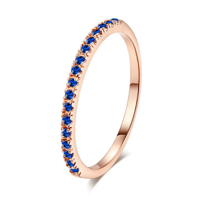 Thin Finger Rings For Women Aesthetic Accessories Dating Engagement Tiny Women's Dainty Ring Colorful Jewelry Wholesale R132