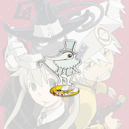 Anime Soul Eater 10CM Acrylic Stand keychain Anime Figure Maka Albarn Black Star Cute Model desktop decoration collection gift