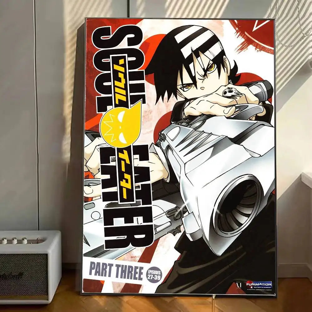 Anime Soul Eater Poster Gallery Prints Self Adhesive Home Decor Decoration Wall Decals Living Room Sticker