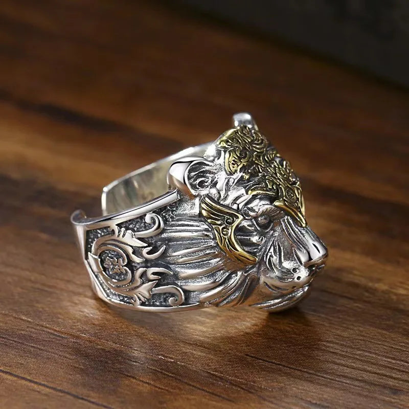 New 925 Sterling Silver Ring Tiger Rings for Women Wedding Jewelry Engagement Charm Fashion High Quality Party Gifts Ring