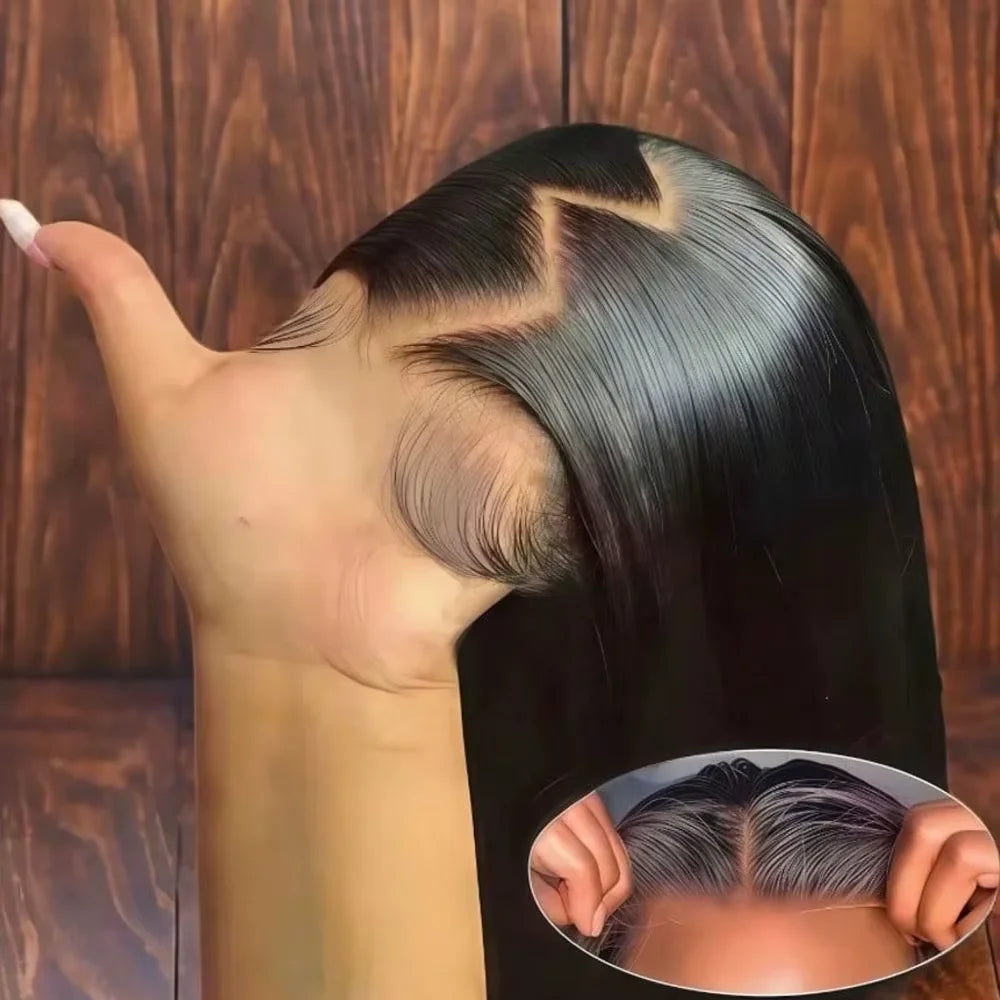 Bone Straight 5x5 Glueless HD Lace Wig – Pre-Plucked Ready-to-Wear, 250%