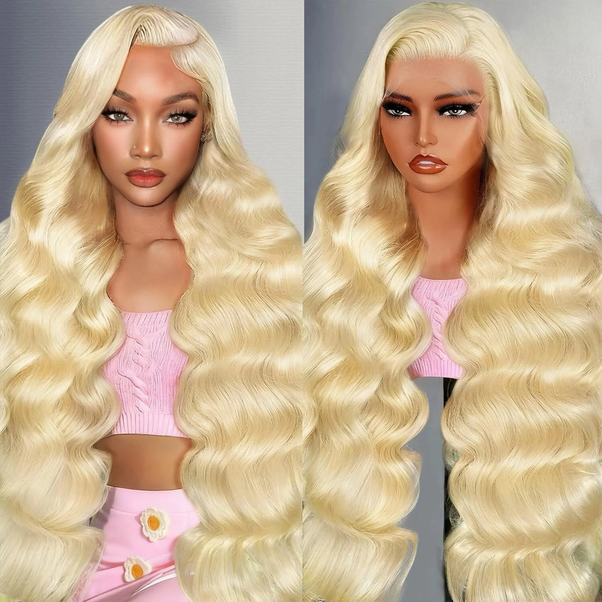 613 Honey Blonde Body Wave HD Lace Front Wig – Pre-Plucked 13x4 & 13x6