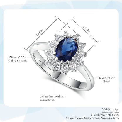 Classic Red Crystal Wedding Rings for Women Bridal Beautiful Rose Gold Color Zirconia Engagement Ring Fashion Jewelry R187