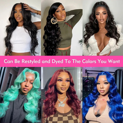 Body Wave HD Lace Frontal Wig for Black Women – Pre-Plucked 13x4 & 13x6