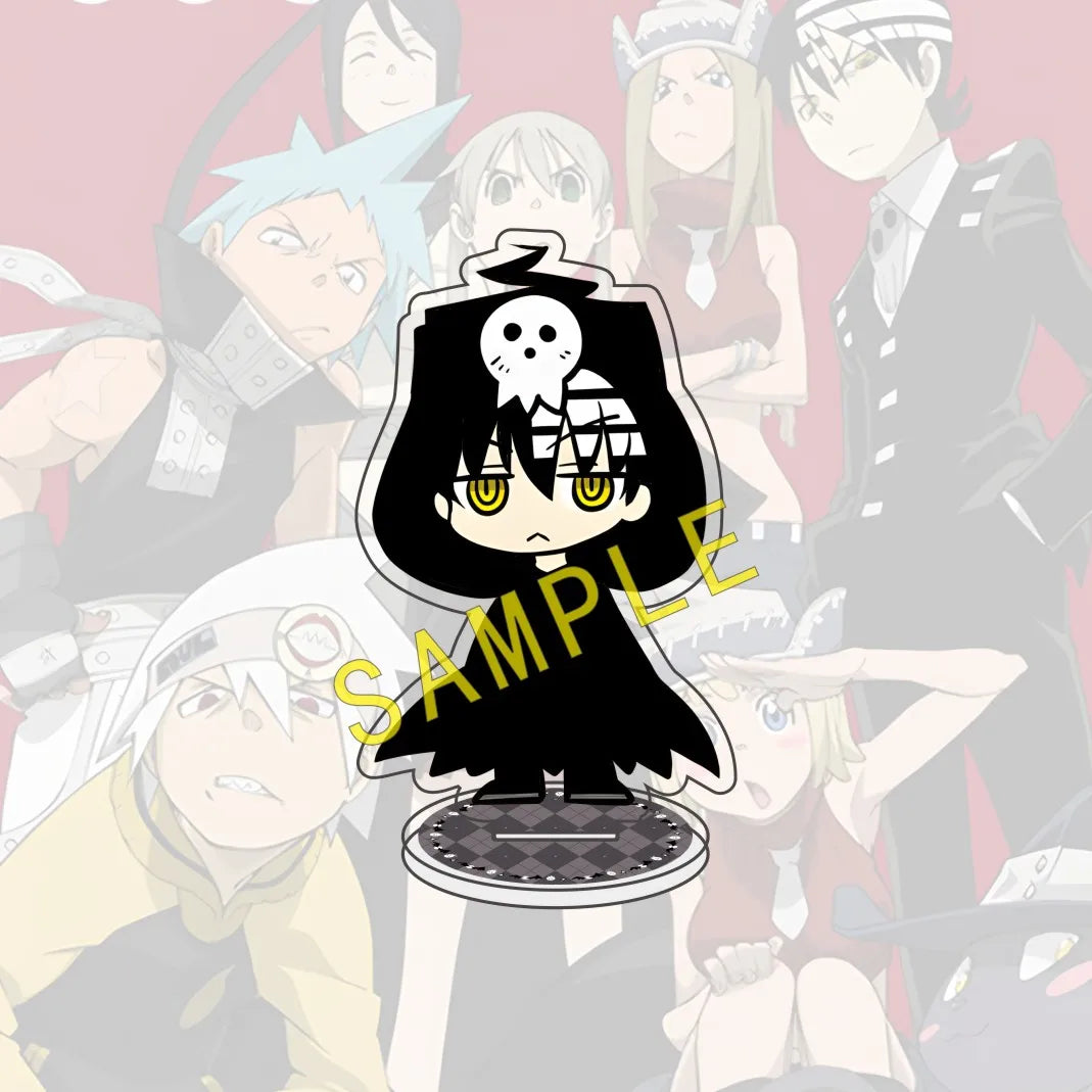 Anime SOUL EATER 10cm Acrylic Halloween Edition Character Maka Kid Standing Display Model Desktop Decoration Fan Gift Keychain