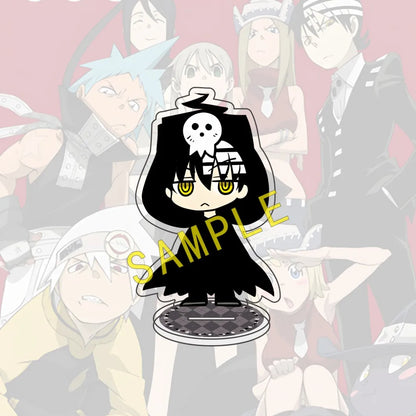 Anime SOUL EATER 10cm Acrylic Halloween Edition Character Maka Kid Standing Display Model Desktop Decoration Fan Gift Keychain
