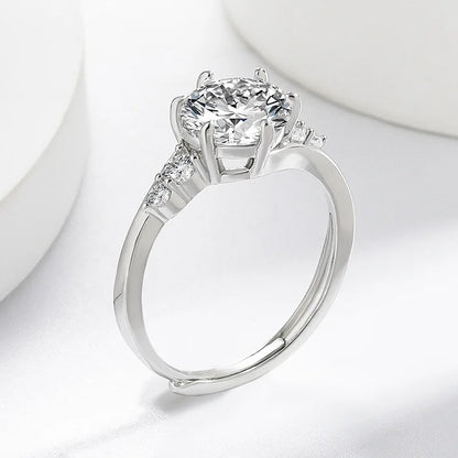 925 Silver Zircon Oxide Enamel Heart Love Ring Wedding Sterling Silver Rings Fashion Fine Jewelry For Women Gifts women's ring