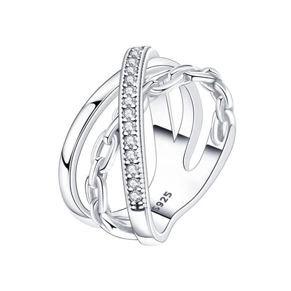 925 Sterling Silver Three-Ring Stackable Ring for Women Simple Fashion Design Fine Jewelry Perfect for Birthday Party Gift 2026