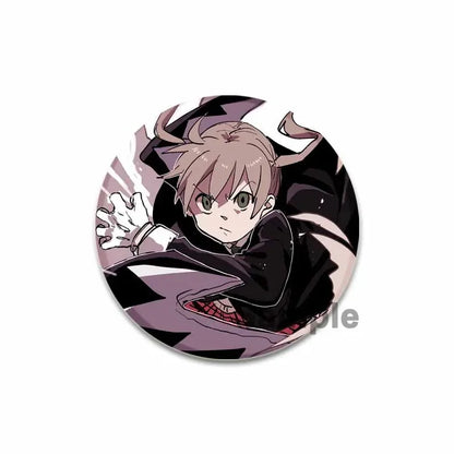 32/44/58MM Anime Soul Eater Pins Thompson Patricia Evans Soul Eater Albarn Maka Figure Icon Brooches Badge for Backpack Clothes