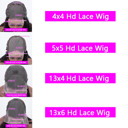 Highlight Ombre Straight 13x6 HD Lace Frontal Wig – Remy 13x4 Full Lace Pre-Plucked