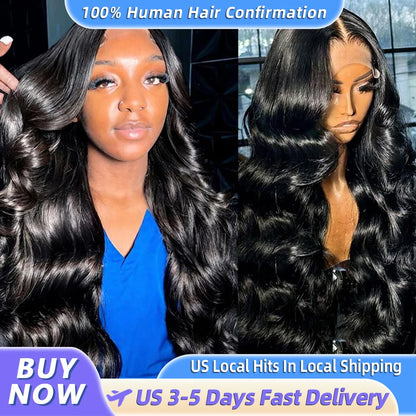 Body Wave 200% Real Density 13x6 HD Transparent Lace Front Wig – 13x4 & 360 for Women, 30 Inch