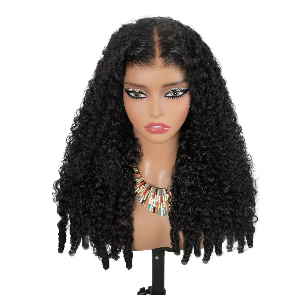 Burmese Curly 13x6 Transparent Lace Front Wig – Bouncy Deep Curl, 220%