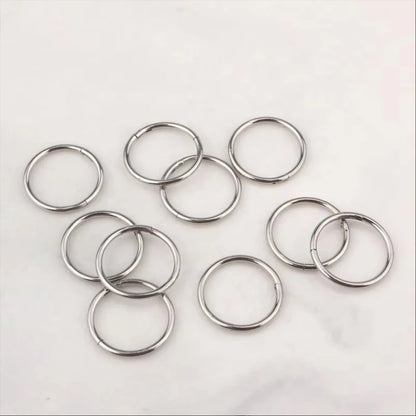 1/10PCS ASTM F136 G23 Titanium Hinged Hoop Nose Rings 20G 18G 16G Septum Ring Body Piercing Jewelry Helix Cartilage Rook Earring