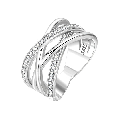 925 Sterling Silver Three-Ring Stackable Ring for Women Simple Fashion Design Fine Jewelry Perfect for Birthday Party Gift 2026
