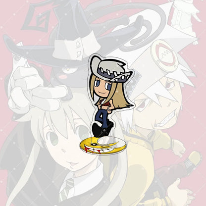 Anime Soul Eater 10CM Acrylic Stand keychain Anime Figure Maka Albarn Black Star Cute Model desktop decoration collection gift