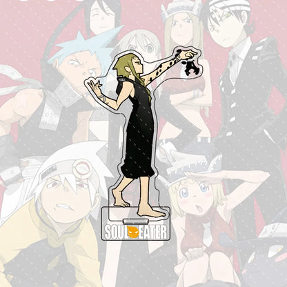 Anime Soul Eater Acrylic Standee Death the Kid Black Star Maka Figure Desk Decor Cosplay Keychain Halloween Gift 15CM